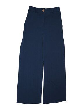 Laveer Side Slit Pants in Blue